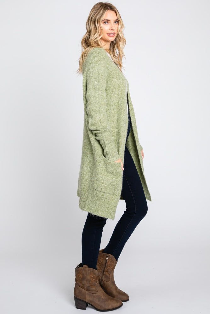 Sage Basic Knit Cardigan sold by Pinkblush product image thumbnail 2
