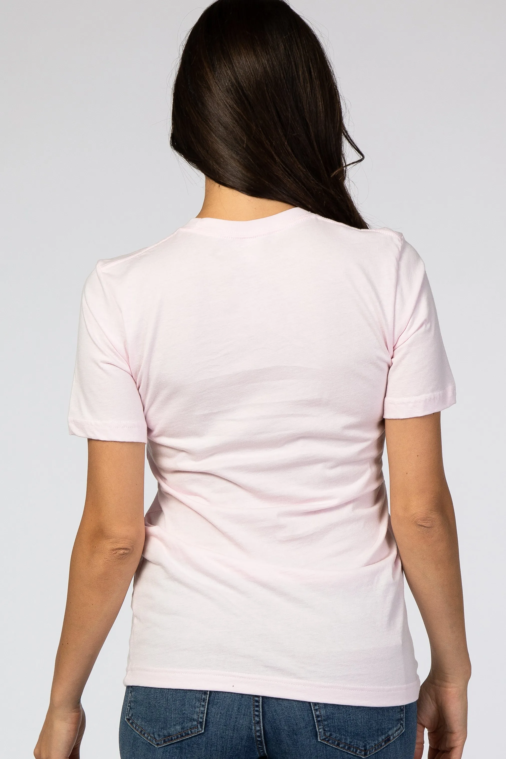 Light Pink Mama Short Sleeve Top sold by Pinkblush product image thumbnail 3
