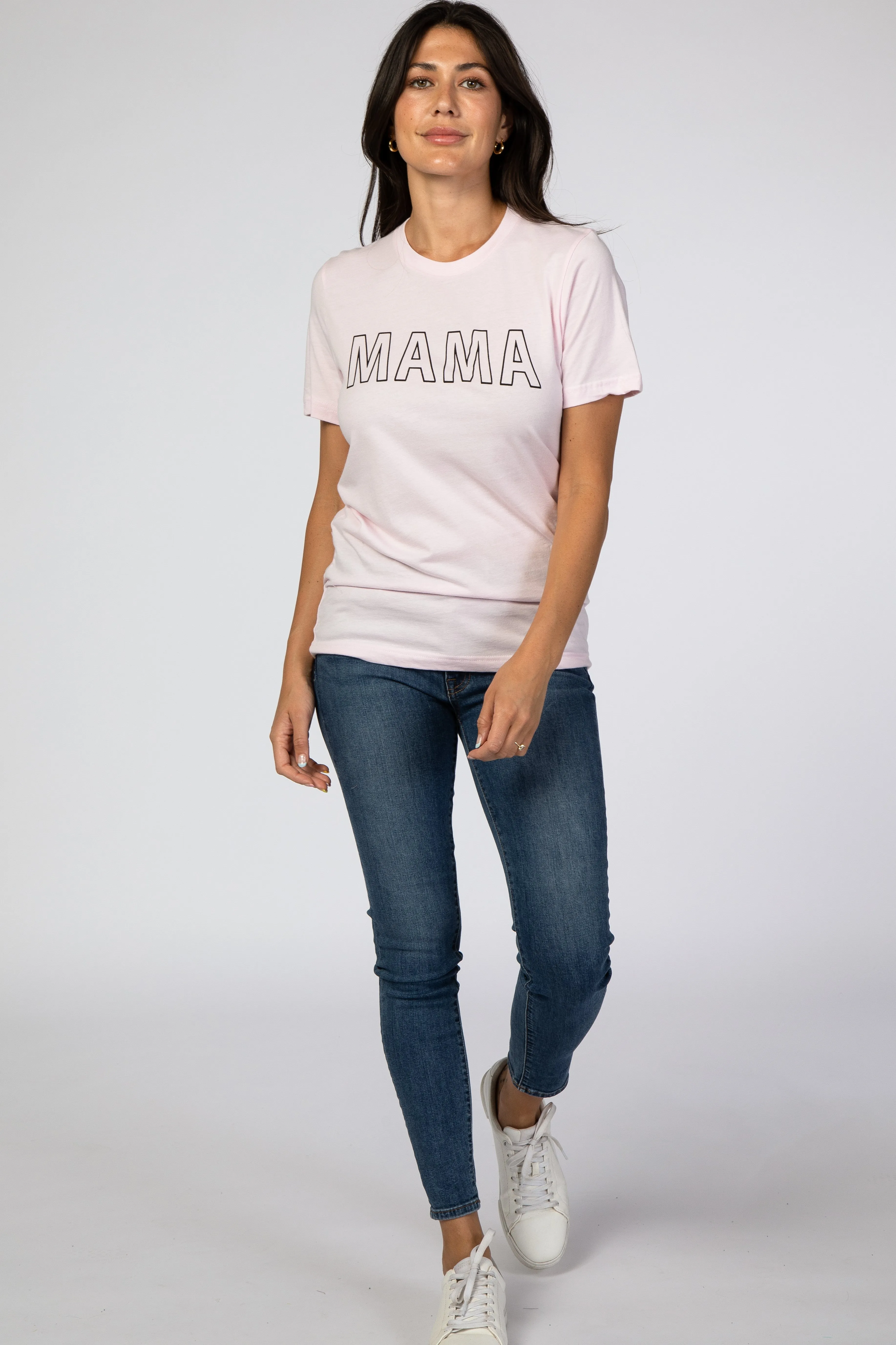 Light Pink Mama Short Sleeve Top sold by Pinkblush product image thumbnail 4