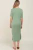 Green Shift Maternity Midi Dress sold by Pinkblush