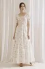 Ivory Pink Floral Rose Bouquet Print Maxi Dress sold by Pinkblush