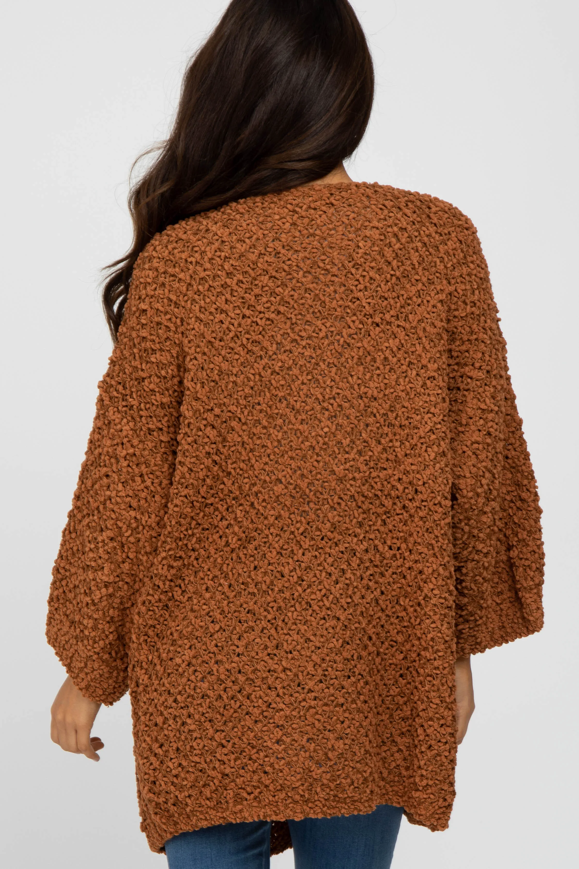 Camel Soft Popcorn Knit Cardigan sold by Pinkblush product image thumbnail 4