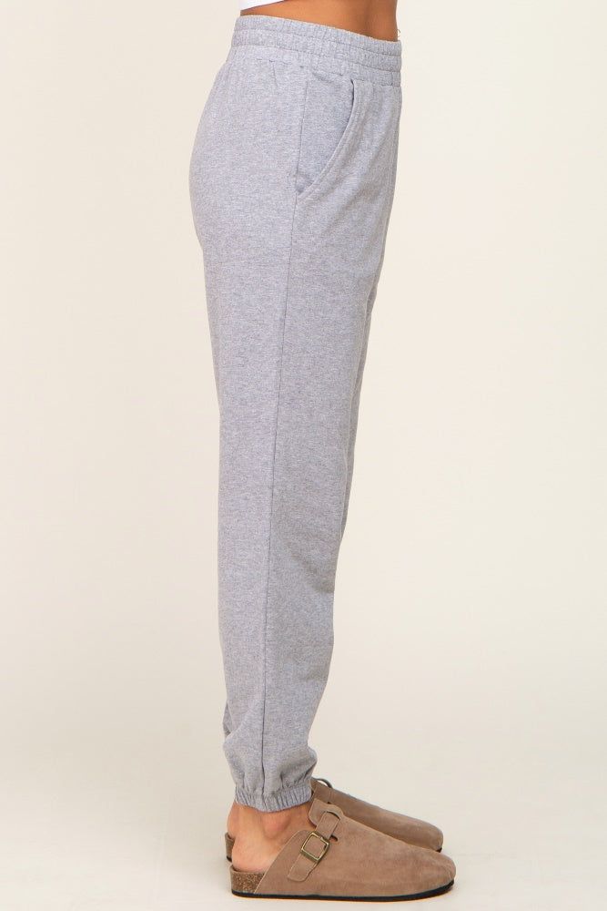 Heather Grey Basic Pocketed Sweatpants sold by Pinkblush product image thumbnail 3