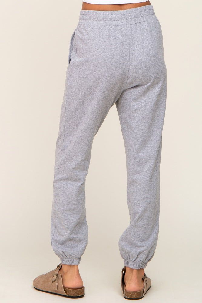 Heather Grey Basic Pocketed Sweatpants sold by Pinkblush product image thumbnail 4