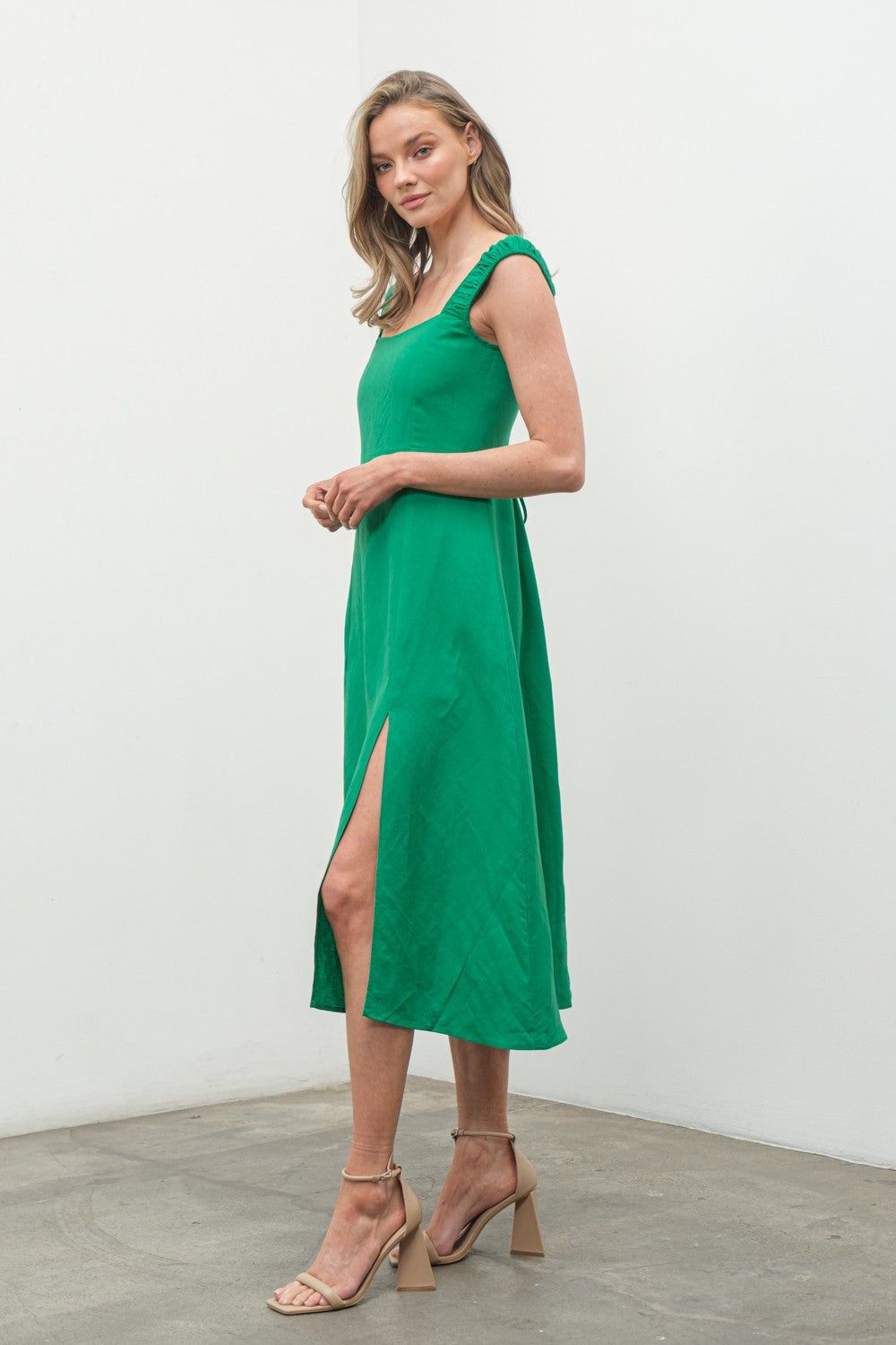 Green Midi Dress sold by Pinkblush product image thumbnail 2