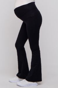Black Front Ruched Maternity Leggings sold by Pinkblush