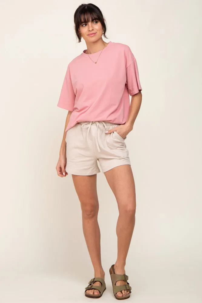 Pink Oversized Basic Tee sold by Pinkblush product image thumbnail 4