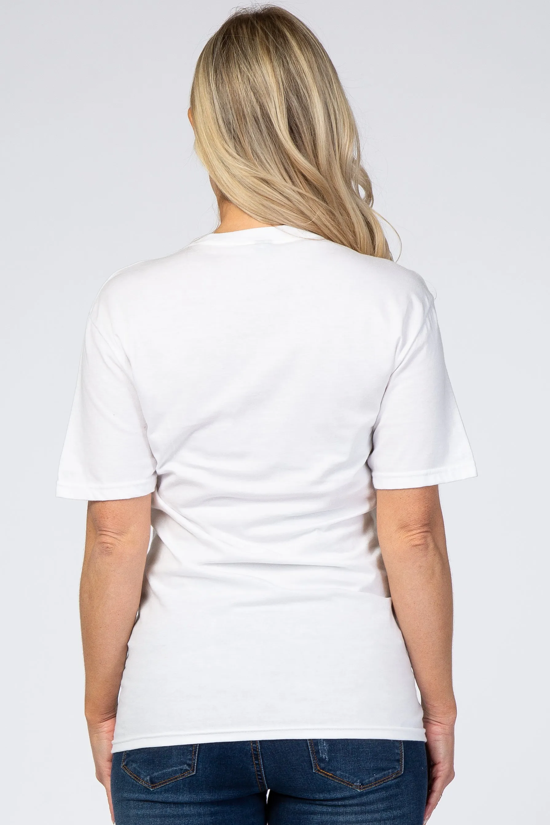 White Animal Print Mama Graphic Maternity Top sold by Pinkblush product image thumbnail 3