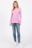 Pink Ribbed Knit Button Long Sleeve Top sold by Pinkblush