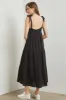 Black Sleeveless Tiered Maxi Dress sold by Pinkblush
