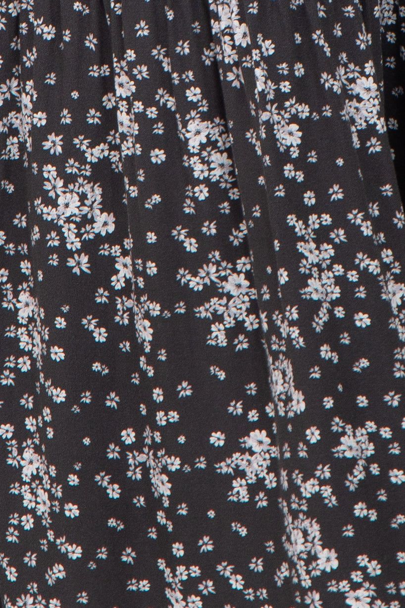 Charcoal Floral Sleeveless Tiered Maxi Dress sold by Pinkblush product image thumbnail 4