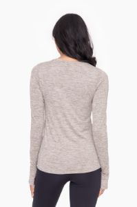 Grey Active Long Sleeve Top sold by Pinkblush