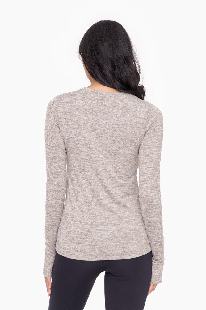 Grey Active Long Sleeve Top sold by Pinkblush product image thumbnail 2