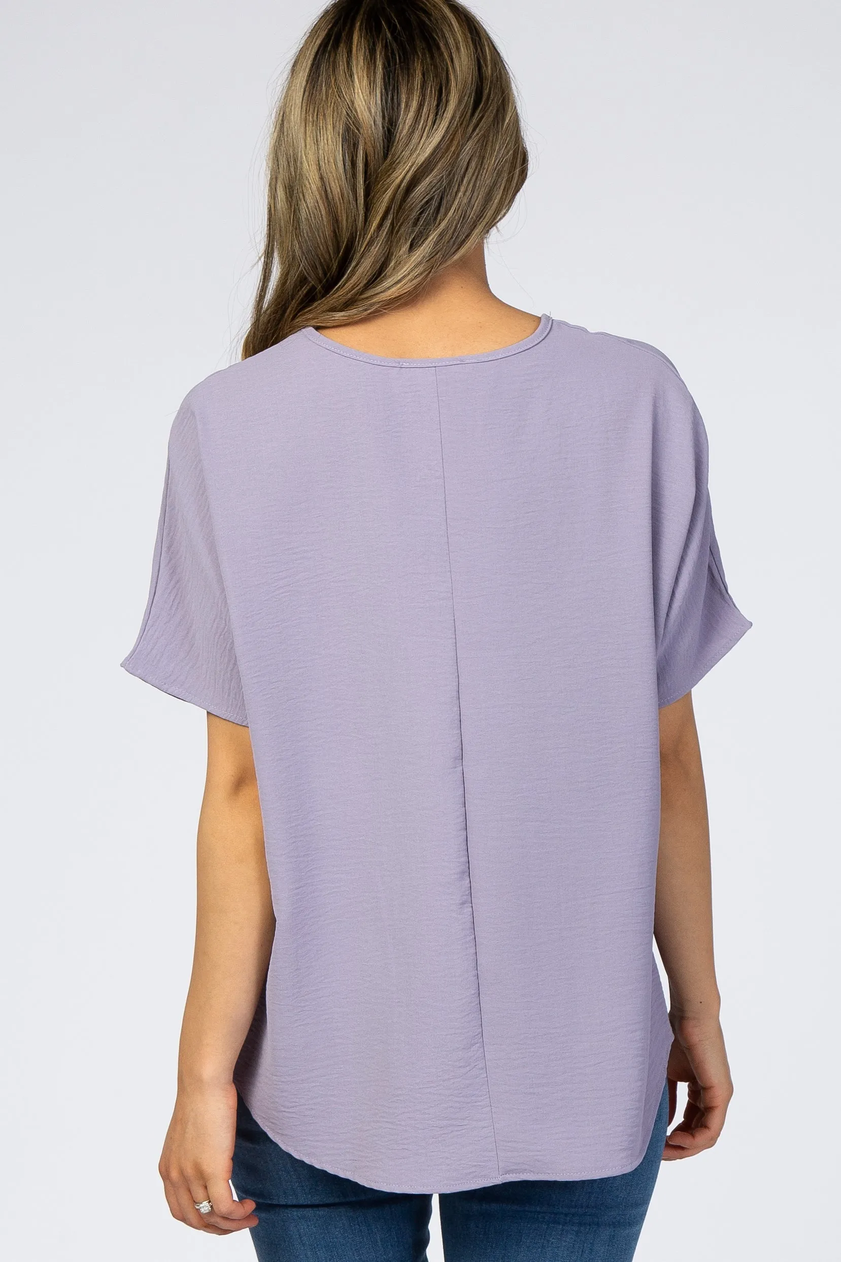 Lavender Short Sleeve Blouse sold by Pinkblush product image thumbnail 3