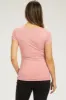 Pink Square Neck Short Sleeve Maternity Top sold by Pinkblush