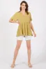 Light Olive Short Sleeve Top sold by Pinkblush