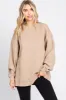 Beige Soft Knit Fleece Lined Sweatshirt sold by Pinkblush