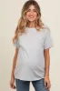 Heather Grey Basic Maternity Tee sold by Pinkblush