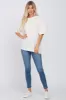 Ivory Basic Oversized Tee sold by Pinkblush