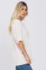 Ivory Basic Oversized Tee sold by Pinkblush