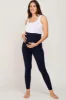Navy Blue Basic Maternity Leggings sold by Pinkblush
