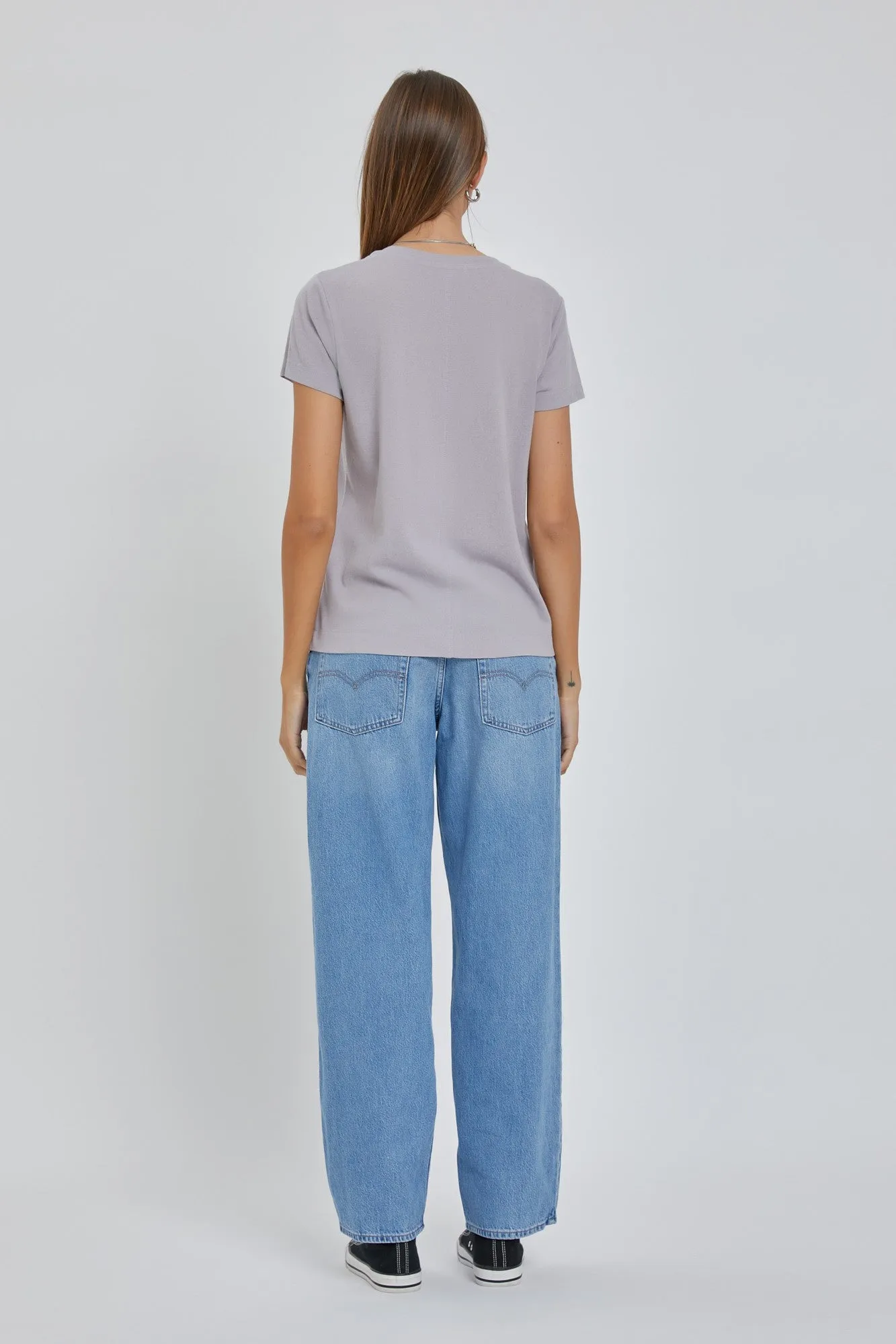 Grey Short Sleeve Top sold by Pinkblush product image thumbnail 2