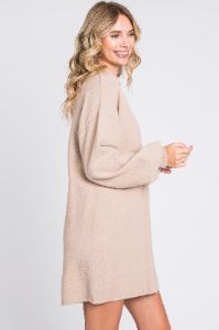 Taupe Mini Sweater Dress sold by Pinkblush