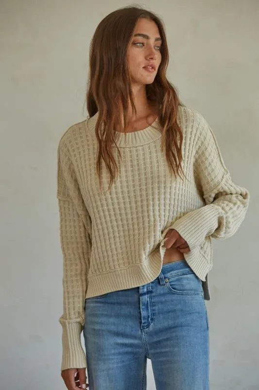 Natural Knit Pullover sold by Pinkblush