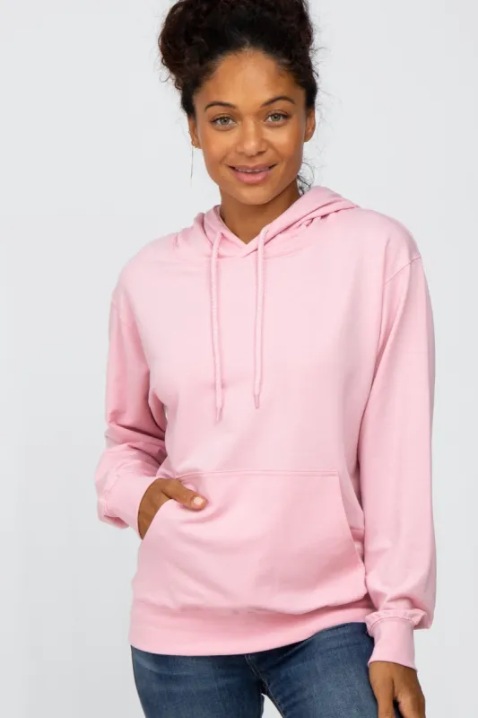 Light Pink Basic Hooded Sweatshirt sold by Pinkblush