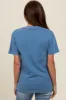 Blue Basic T-Shirt sold by Pinkblush