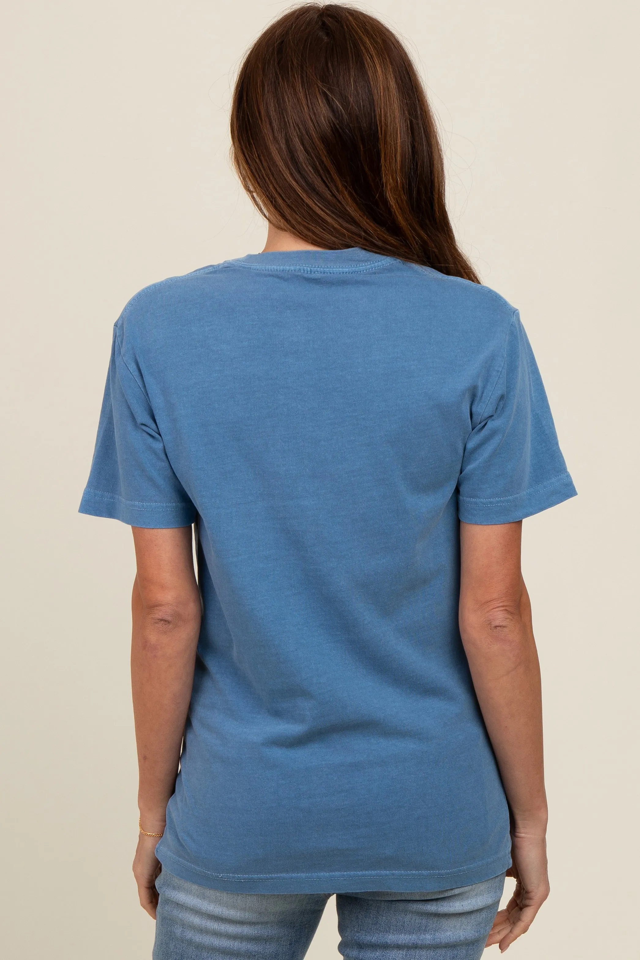 Blue Basic T-Shirt sold by Pinkblush product image thumbnail 4