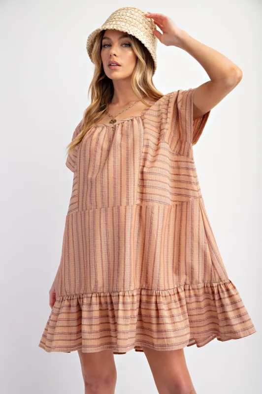 Rusty Coral Oversized Dress sold by Pinkblush