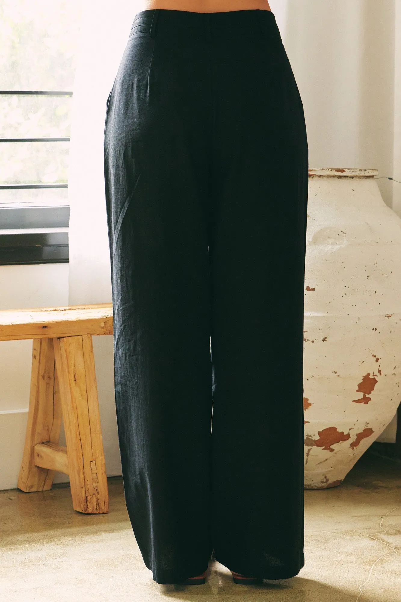 Black Wide Leg Pants sold by Pinkblush product image thumbnail 4