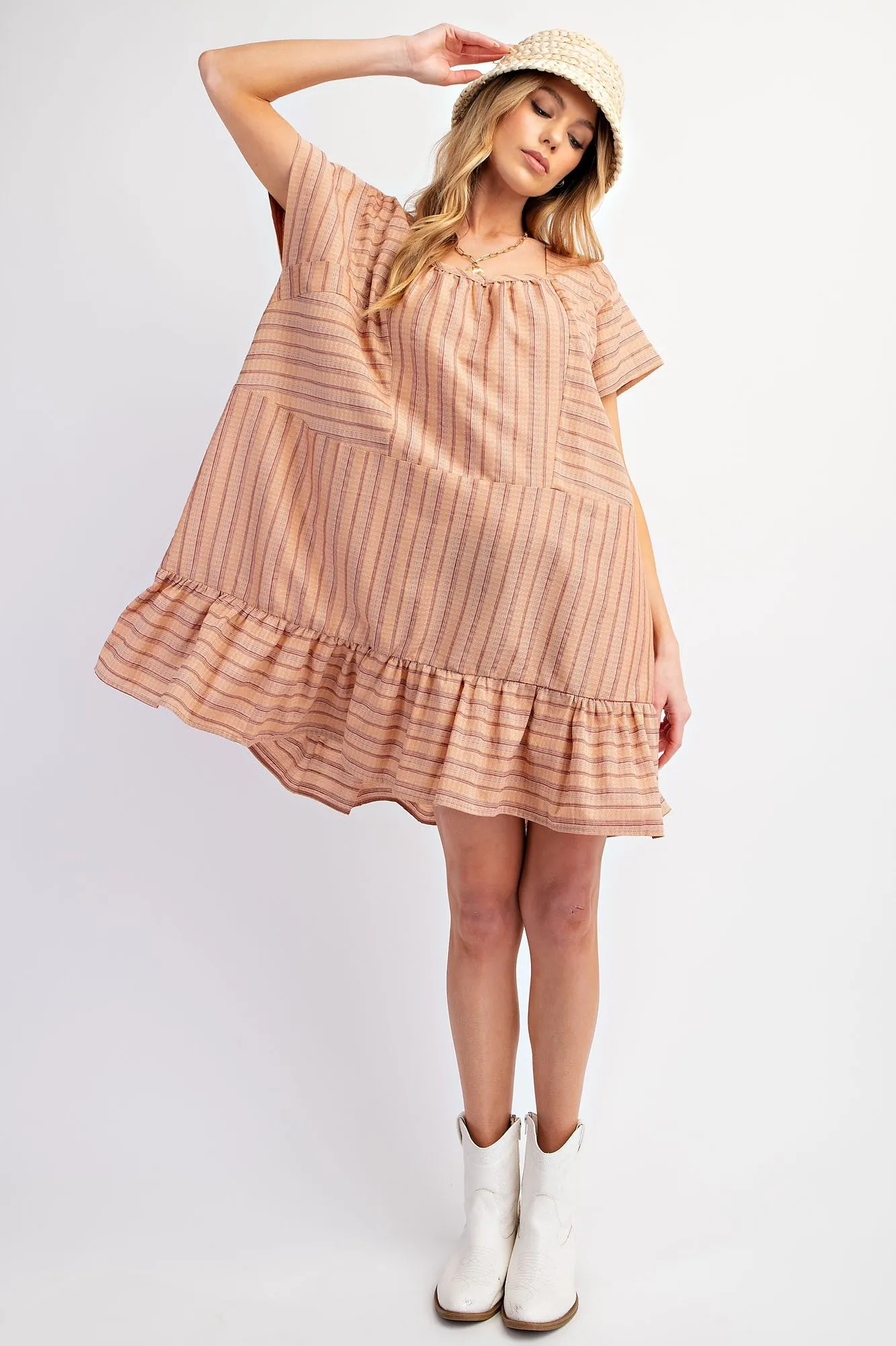 Rusty Coral Oversized Dress sold by Pinkblush product image thumbnail 5