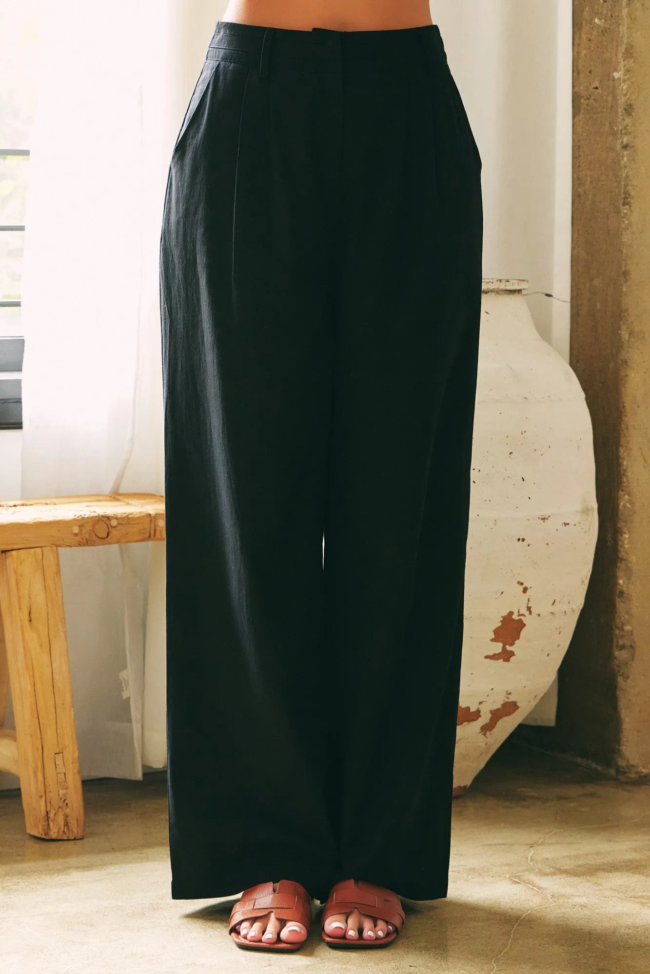 Black Wide Leg Pants sold by Pinkblush product image thumbnail 2