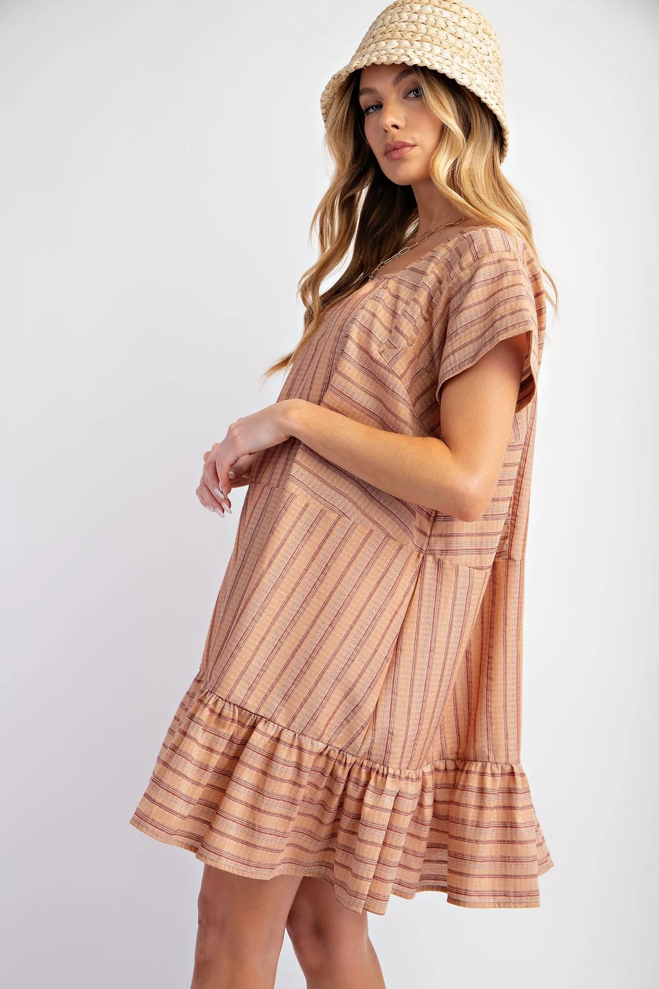 Rusty Coral Oversized Dress sold by Pinkblush product image thumbnail 3