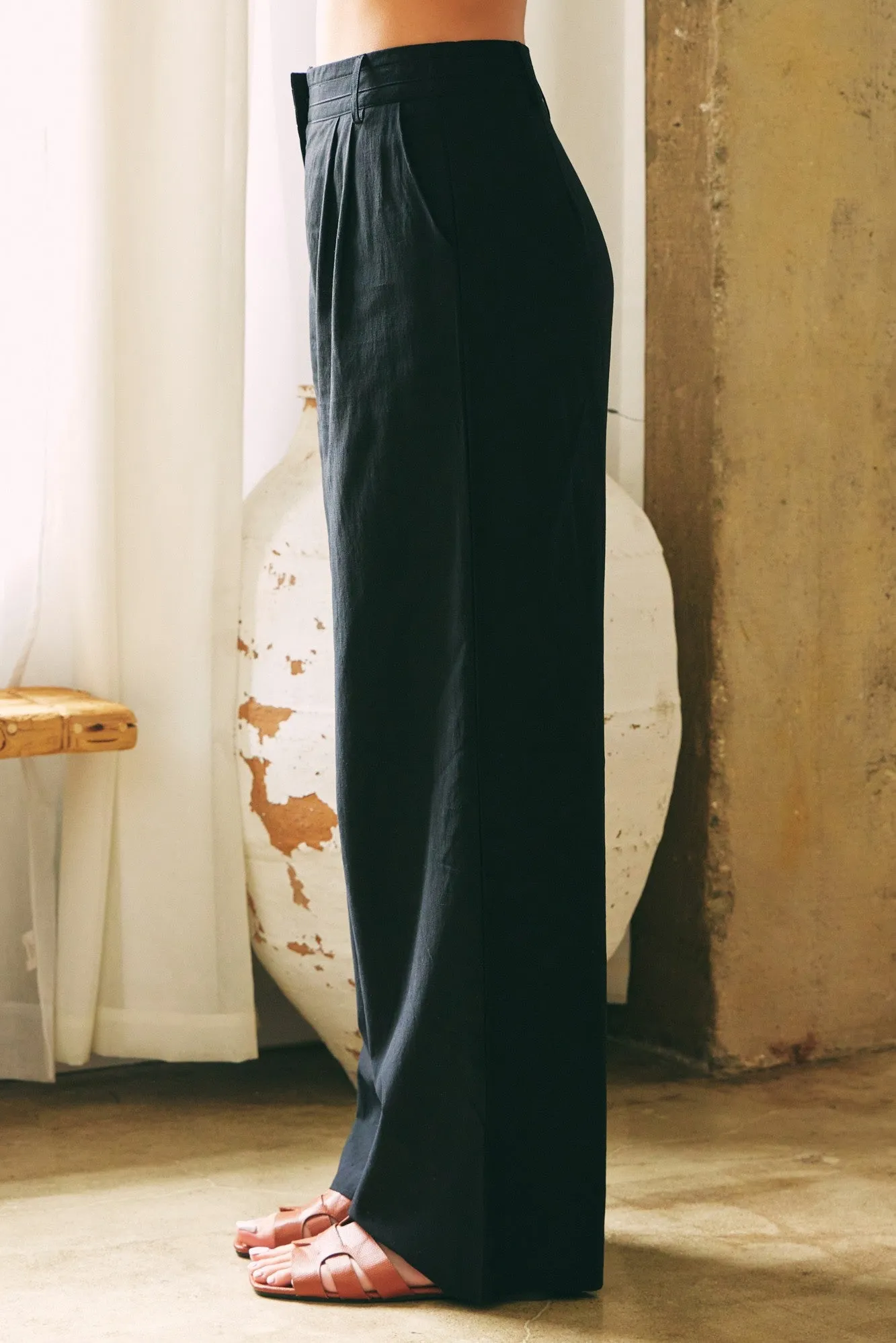 Black Wide Leg Pants sold by Pinkblush product image thumbnail 3