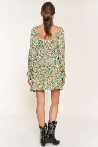 Green Mini Dress With Long Sleeves sold by Pinkblush