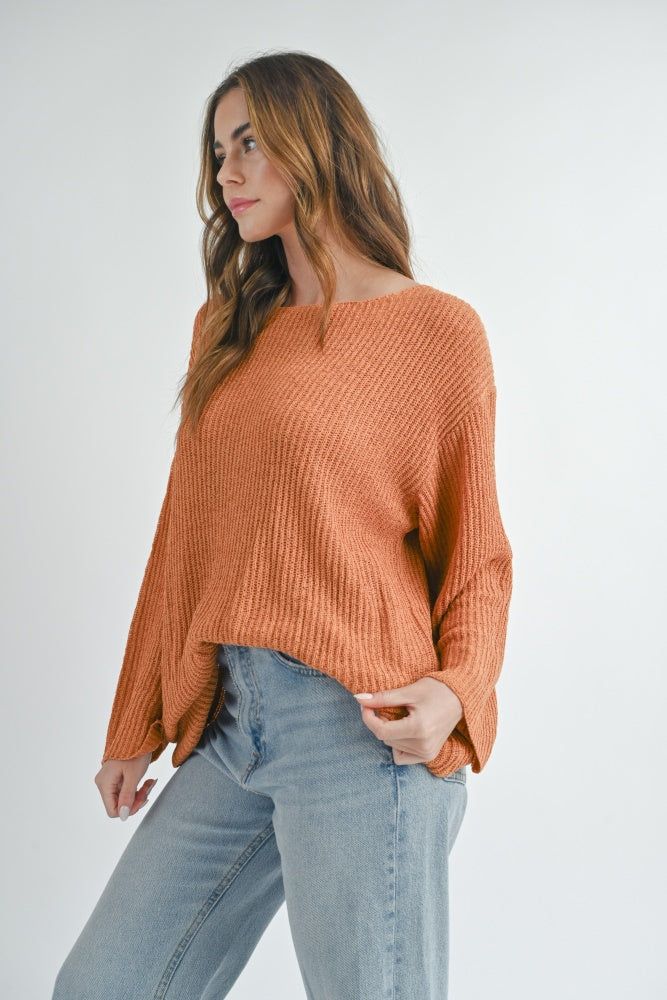 Peach Knit Sweater sold by Pinkblush product image thumbnail 2