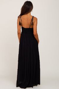 Black Crochet Lace Maxi Dress sold by Pinkblush