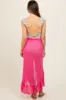 Pink Sheer Ruffle Accent Maternity Cover Up sold by Pinkblush