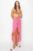 Pink Sheer Ruffle Accent Maternity Cover Up sold by Pinkblush