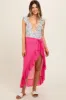 Pink Sheer Ruffle Accent Maternity Cover Up sold by Pinkblush
