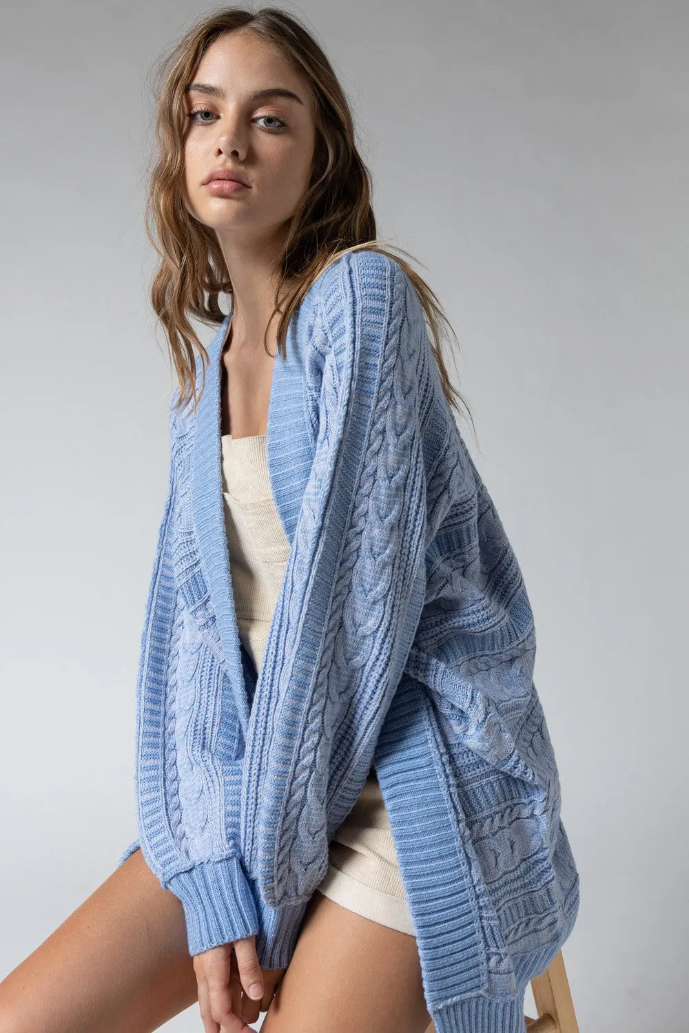 Blue Knit Cardigan sold by Pinkblush product image thumbnail 2