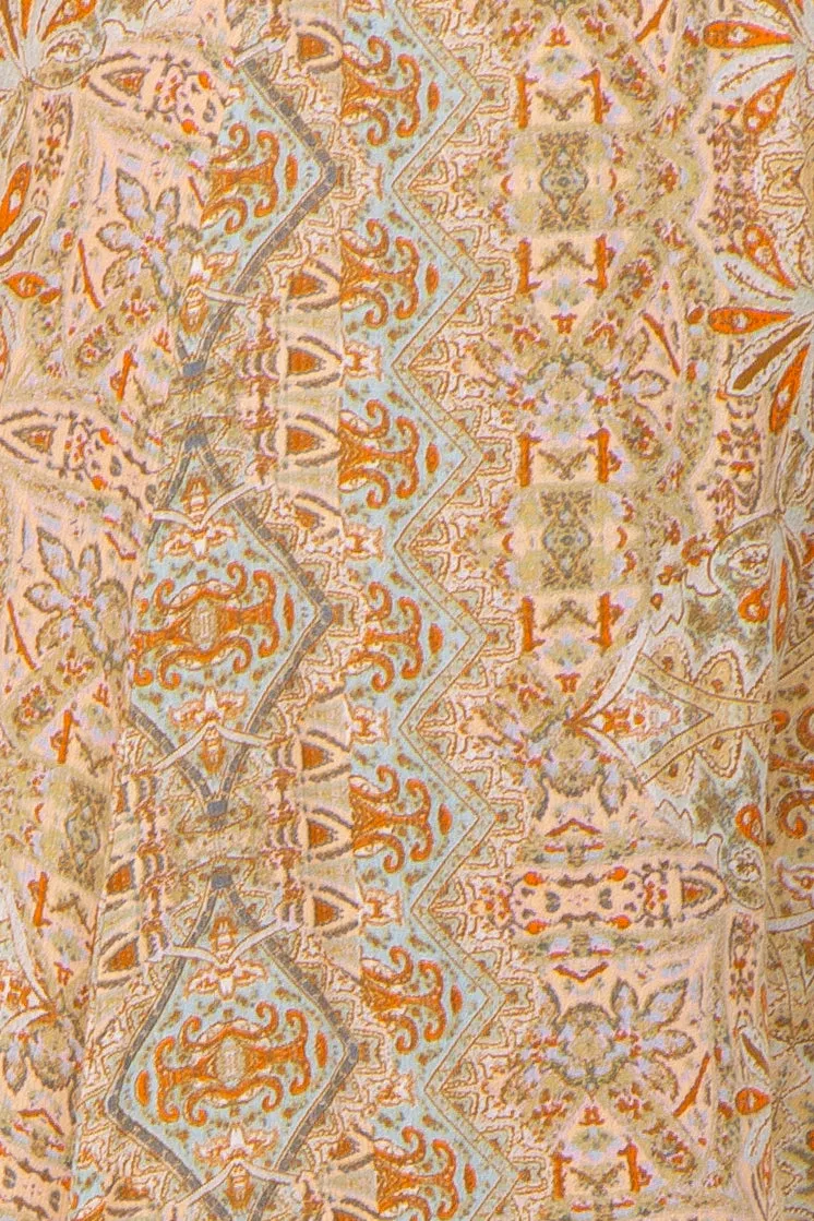 Taupe Floral Sleeveless Wide Leg Maternity Jumpsuit sold by Pinkblush product image thumbnail 4