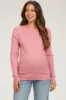 Mauve Knit Long Sleeve Maternity Top sold by Pinkblush