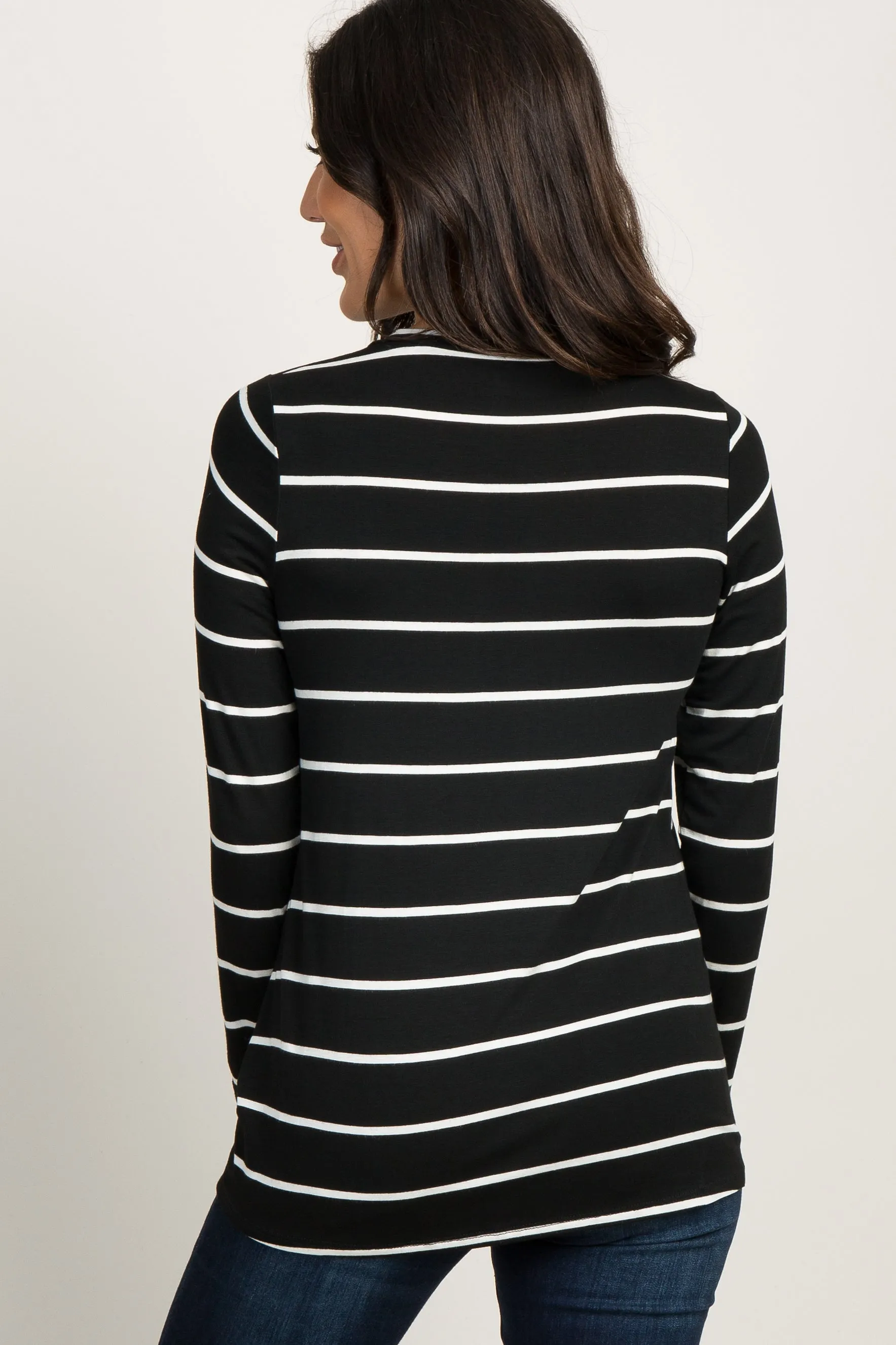 Black Striped Knotted Top sold by Pinkblush product image thumbnail 4