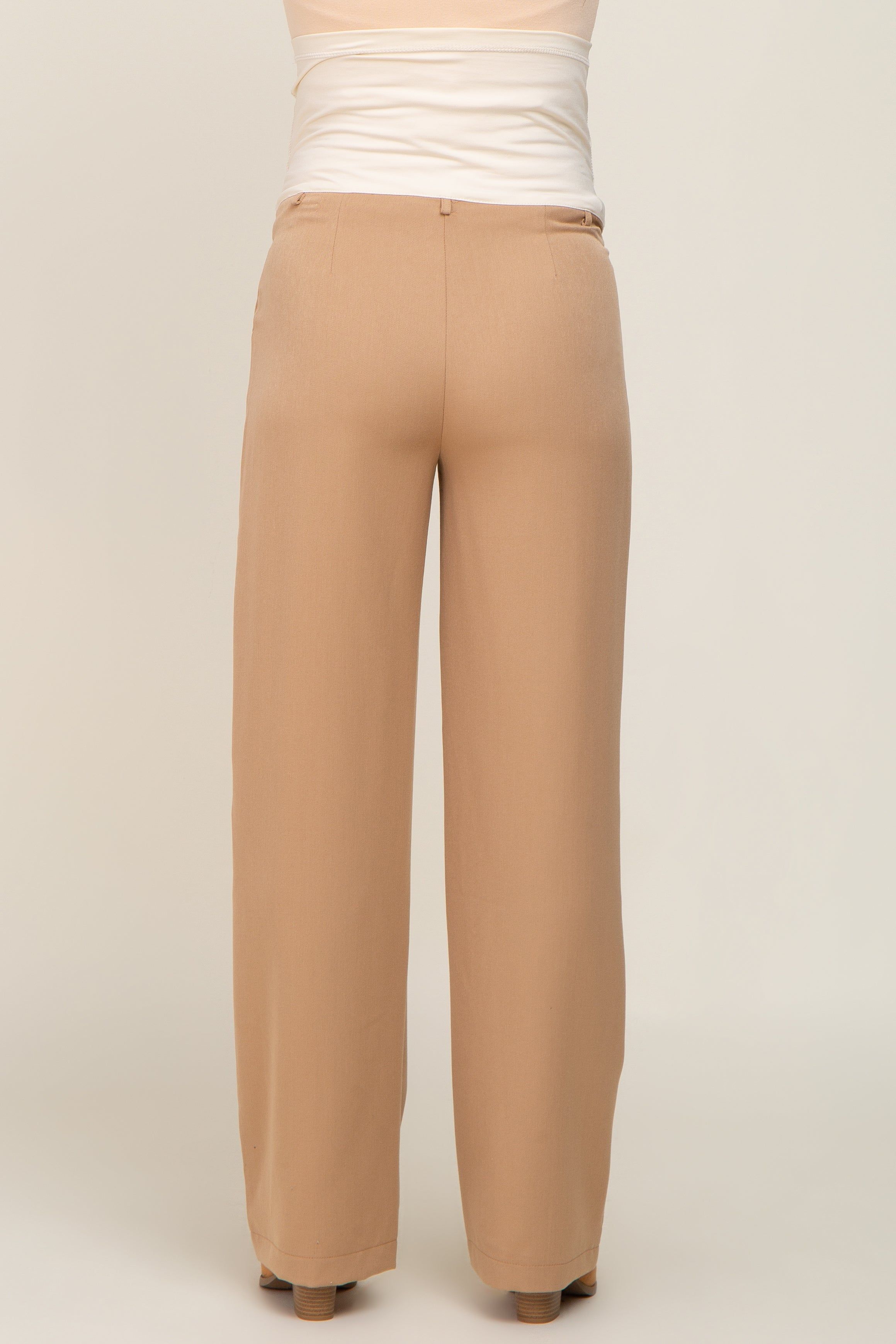 Camel Slim Fit Maternity Dress Pants sold by Pinkblush product image thumbnail 4