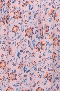 Mauve Floral Smocked Sweetheart Neck Maternity Midi Dress sold by Pinkblush