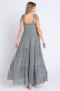 Sage Floral Shoulder Tie Maxi Dress sold by Pinkblush